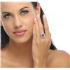 Image 1 : 14KT White Gold 4.89 ctw Tanzanite and Diamond Ring