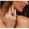 Image 1 : 14KT White Gold 9.59 ctw GIA Cert Tanzanite and Diamond Ring