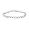 Image 1 : 14KT White Gold 4.44 ctw Diamond Tennis Bracelet