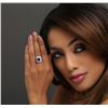 Image 2 : 14KT White Gold 3.10 ctw Sapphire and Diamond Ring
