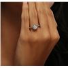 Image 2 : 14KT White Gold 1.22 ctw Diamond Ring