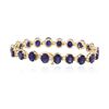 Image 4 : 14KT Yellow Gold 31.25 ctw Corundum and Diamond Bracelet