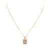 Image 1 : 14KT Rose Gold 2.56 ctw Morganite and Diamond Pendant With Chain