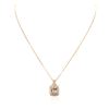 Image 1 : 14KT Rose Gold 2.56 ctw Morganite and Diamond Pendant With Chain