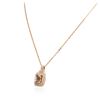 Image 8 : 14KT Rose Gold 2.56 ctw Morganite and Diamond Pendant With Chain