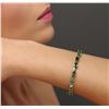 Image 1 : 14KT Yellow Gold 10.05 ctw Tsavorite and Diamond Bracelet