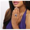 Image 3 : 14KT White Gold 5.45 ctw Tanzanite and Diamond Ring