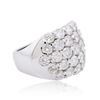 Image 2 : 14KT White Gold 3.64 ctw Diamond Ring