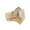 Image 2 : 14KT Yellow Gold 2.37 ctw Marquise Cut Diamond Ring