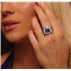 Image 1 : 14KT Two-Tone Gold 4.61 ctw Tanzanite and Diamond Ring