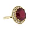 Image 2 : 14KT Yellow Gold 6.97 ctw Ruby and Diamond Ring