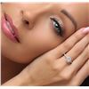 Image 1 : 14KT White Gold 0.61 ctw Diamond Ring
