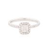Image 3 : 14KT White Gold 0.61 ctw Diamond Ring