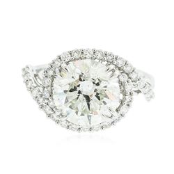 18KT White Gold 5.08 ctw Diamond Ring