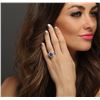 Image 3 : 14KT White Gold 2.00 ctw Tanzanite and Diamond Ring