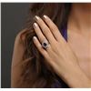 Image 4 : 14KT White Gold 2.00 ctw Tanzanite and Diamond Ring