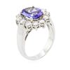 Image 7 : 14KT White Gold 2.00 ctw Tanzanite and Diamond Ring