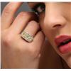 Image 5 : Platinum EGL USA Certified 5.69 ctw Fancy Yellow Diamond Ring