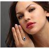 Image 5 : 18KT White Gold 3.62 ctw Tanzanite and Diamond Ring