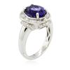 Image 7 : 18KT White Gold 3.62 ctw Tanzanite and Diamond Ring