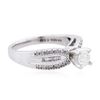 Image 2 : Silver 0.75 ctw Diamond Ring