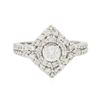 Image 1 : 14KT White Gold 1.31 ctw Diamond Ring