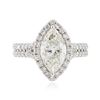Image 1 : 18KT White Gold 2.36 ctw Diamond Ring
