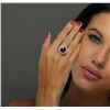 Image 1 : 14KT White Gold 6.56 ctw Ruby and Diamond Ring