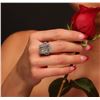 Image 2 : 14KT White Gold 7.79 ctw Aquamarine and Diamond Ring