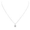Image 3 : 14KT White Gold 1.02 ctw Diamond Pendant With Chain