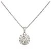 Image 4 : 14KT White Gold 1.02 ctw Diamond Pendant With Chain