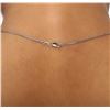 Image 6 : 14KT White Gold 3.64 ctw Tanzanite and Diamond Pendant With Chain