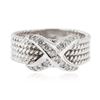 Image 1 : 14KT White Gold 0.18 ctw Diamond Ring
