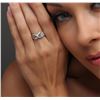 Image 5 : 14KT White Gold 0.18 ctw Diamond Ring