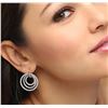 Image 1 : 14KT White Gold 5.43 ctw Diamond Earrings
