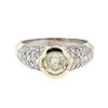 Image 1 : 14KT Two-Tone Gold 1.58 ctw Diamond Ring
