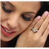 Image 3 : 14KT Two-Tone Gold 1.58 ctw Diamond Ring