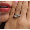 Image 4 : 14KT Two-Tone Gold 1.58 ctw Diamond Ring