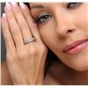 Image 1 : 18KT White Gold 0.60 ctw Diamond Ring
