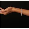 Image 2 : 14KT White Gold 2.30 ctw Diamond Bangle Bracelet