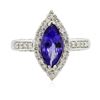 Image 1 : 14KT White Gold 2.13 ctw Tanzanite and Diamond Ring