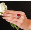 Image 2 : 14KT White Gold 11.25 ctw Ruby and Diamond Ring