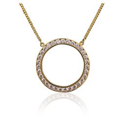 18KT Yellow Gold 1.25 ctw Diamond Pendant With Chain