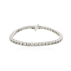 14KT White Gold 5.28 ctw Diamond Bracelet