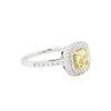 Image 2 : 14KT Two-Tone Gold 1.28 ctw Diamond Engagement Ring