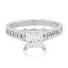 Image 3 : 14KT White Gold 1.23 ctw Diamond Ring