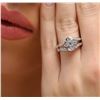 Image 1 : 14KT White Gold 1.00 ctw Diamond Ring