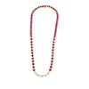 Image 3 : 14KT Yellow Gold 50.40 ctw Ruby and Diamond Necklace