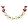 Image 4 : 14KT Yellow Gold 50.40 ctw Ruby and Diamond Necklace