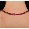 Image 5 : 14KT Yellow Gold 50.40 ctw Ruby and Diamond Necklace